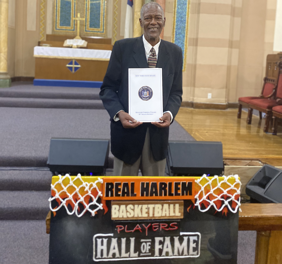 Mike Green was inducted into the Real Harlem Basketball Player Hall of Fame on Aug. 12. (Micha Green/ The Washington Informer)