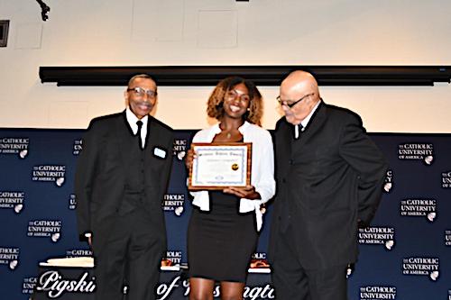 Summer Campbell was named the girls high school soccer player oi the year at the Pigskin Club's 81st annual awards banquet. (Photo by Maurice Pierce)