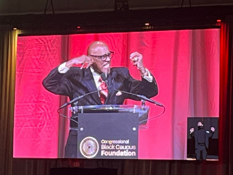 Bishop Paul S. Morton delivered the keynote address as part of the Congressional Black Caucus Foundation Annual Legislative Conference “Day of Healing” on Sept. 14. (Hamil R. Harris/The Washington Informer)