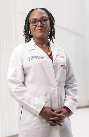 Sylvester Comprehensive Cancer Center researchers Dr. Sophia George (pictured) and Dr. Matthew Schlumbrecht are leading an ambitious study focused on ovarian cancer treatment for women of African descent. (Courtesy photo)