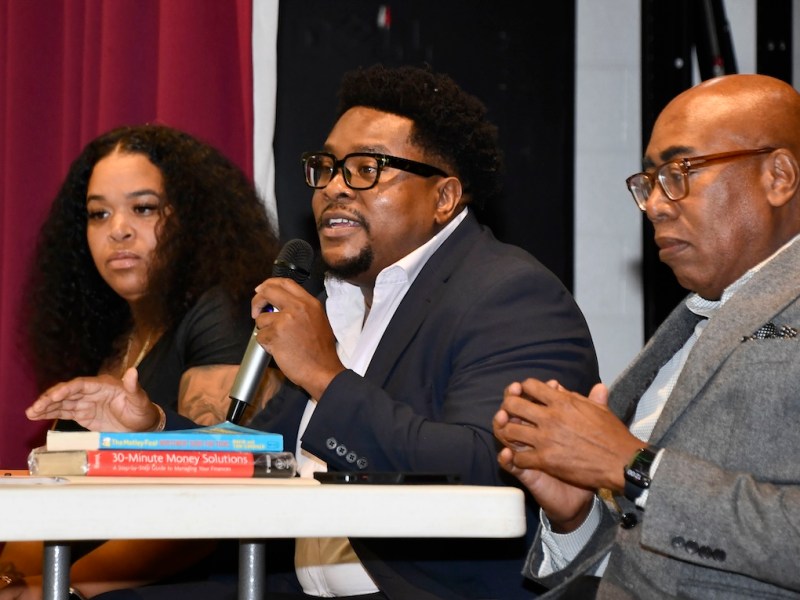 Billie Jean Wright, Martin Booker and Ruthven R. Phillips served as the speakers for the Allen Chapel AME Men’s Ministry Brunch on Sept. 28. (Robert R. Roberts/The Washington Informer)