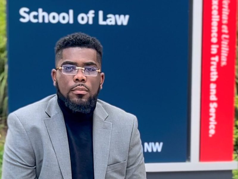 Brandon Robert Watts, a student in his third year at Howard University School of Law, is leading other law students in the D.C. metropolitan area to demand clemency for Marcellus "Khalifah" Williams, a Black man on death row in Missouri for a crime he said he didn't commit. (Courtesy photo)