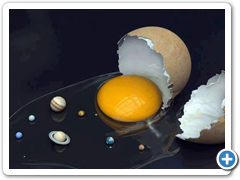 space art with egg fun